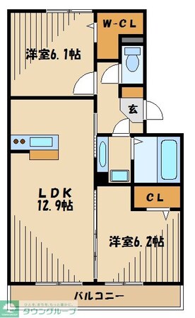 カルチェAの物件間取画像